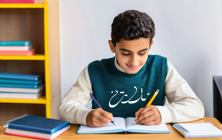 아랍어 학습 유튜브 채널 - **Prompt 1: Discovering Arabic Script Online**
"A young, diverse student, appearing to be in the...