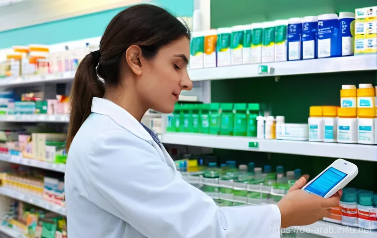 아랍어 의료 상황 표현 - **Prompt 1: Seeking Relief at a Pharmacy**
    A concerned but determined German female traveler in ...